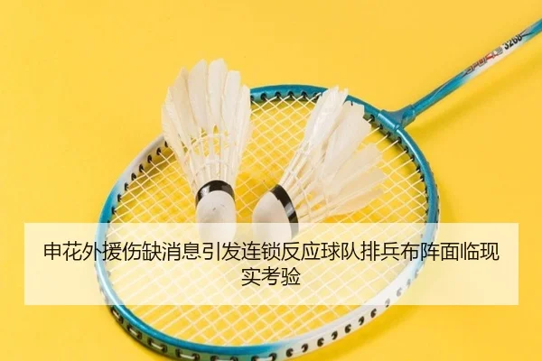申花外援伤缺消息引发连锁反应球队排兵布阵面临现实考验